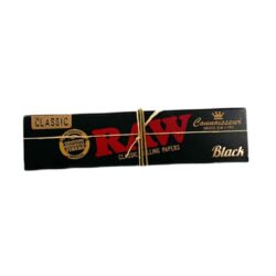 RAW Black Kingsize Slim Rolling Papers & Tips Accessories Evertree
